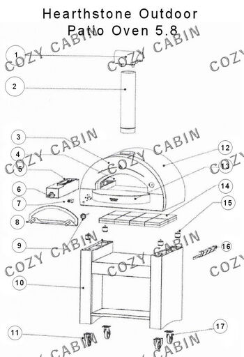Outdoor Patio Oven 5.8 #PO5.8